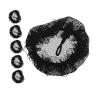 Healvian 6piezas De Malla De Encaje Redecilla Pelo De Rendimiento Para Bailarines Accesorios Invisibles Pelo De Mujer