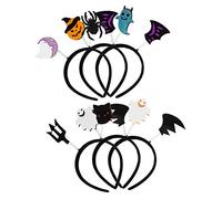 Healvian 6piezas Diademas Exquisitas Para Halloween Aros Pelo Para Fiestas Accesorios Para Celebraciones