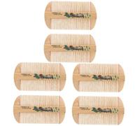 Healvian 6piezas Peine Portátil Antiestático Para Cuidado Del Cabello De Diseño De Dientes Para Casa y