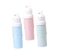 Healvian 6piezas Taza De Cepillo De Dientes Portátil De Estuche para Pasta De Dientes De Vasos para Lavado De Viaje Color Aleatorio para Parejas y Uso Infantil