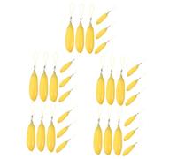 Healvian 6piezas Tubos De Bálsamo Labial Vacíos Rellenables Forma De Plátano Envases De Brillo Labial Para Hacer Uno Mismo Tubos Cosméticos Pequeños De Color Amarillo