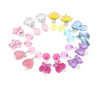 Healvian 7 Pares Pendientes de Clip para Niñas Diseños Creativos y Colores Bonitos, Fuertes y Fáciles de Poner, Ideales para Fiestas y Disfraces Infantiles