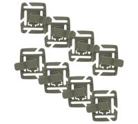 Healvian 8 Abrazaderas Giratorias para Tubo de Agua Color Verde Militar para Mochila de Hidratación Clips Resistentes para Bolsa de Agua Accesorios para Senderismo y Camping al Aire