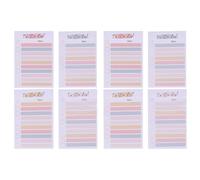 Healvian 8 Blocs de Notas Adhesivas de Colores Surtidos Pegatinas para Notas Removibles y Portátiles para Oficina Hogar y Organización Escolar 2 Sets 4 Colores Cada Uno