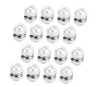 Healvian 8 Pares De Pendientes De Perlas Para Boda Aretes Magnéticos De Perlas Para Mujer Aretes Magnéticos Tipo Botón Accesorios Para Vestido De Novia Magnéticas