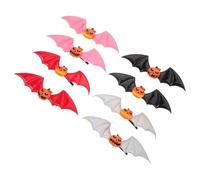 Healvian 8 Piezas Halloween Hair Clips With Bat Wings And Pumpkin Side Clips Lightweight Gothic Hair Accessories In For Women And Cosplay Party