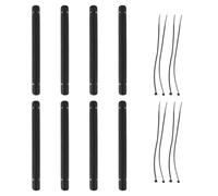 Healvian 8 Piezas Pegatina para Cadena de Bicicleta Pegatina Cuadro Bicicleta de Plástico Negro del Óxido y Arañazos y Carretera