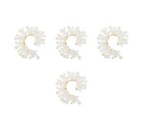 Healvian 8 Piezas Pendientes Ear Cuff Flor Vintage Perla Ajustables y Ligeros para Mujeres en Fiestas y Bodas Estilo Boho Inspirados en Elfos y Naturaleza