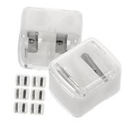 Healvian 8 Piezas Sacapuntas Cosméticos de Doble Agujero para Lápices de Ojos Diseño Portátil para Maquillaje y Escolar Herramienta de Manual para Lápiz de Delineador y Lápiz Labial Color