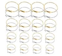 Healvian 80 Piezas Pendientes De Aro Grandes Redondos Accesorios Para Pendientes Diy Aros Para Bisutería Material Para Para Enganches De Joyería Handmade