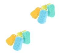 Healvian 8piezas Esponjas Exfoliantes De Loofah Naturales Para Ducha Paquete De Almohadillas Suaves y Efectivas Para Baño Revitalizante Para Hombres y Mujeres Mezclados