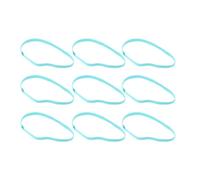 Healvian 9 Diademas Deportivas Elásticas Verdes Antideslizantes para Yoga, Correr y Fútbol, Suministros de Yoga Deportivo, Banda Elástica Cabello Unisex, 9 Piezas