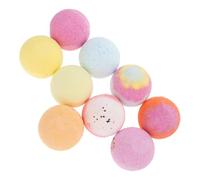 Healvian 9 Piezas bola de sal de baño Cuidado jabón verter kit de spa bañera de hidromasaje bolas baño accesorios baño essential oils accesorios para baño ducha bolas de baño