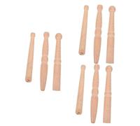 Healvian 9piezas Varas De Acupresión De Madera Para Reflexología Herramienta De Masaje Multi-funcional Para Uso Diseño Ergonómico y Ligero