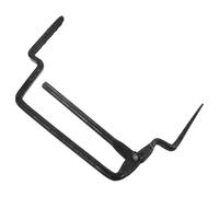 Healvian Abrazadera Ajustable para Ladrillos de Acero Negro, Herramienta Creativa Antióxido para Construcción y Elevación en Obras de Albañilería