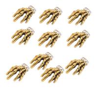 Healvian Accesorio De Decoración De Uñas 10pc Mano De Esqueleto De Aleación Manicura Diy