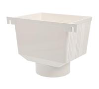 Healvian Adaptador de Bajante Conector de Canalón para Recogida, Resistente PVC, Fácil Instalación, Desviador para Barril, Sistema de Recolección de Lluvia Exterior