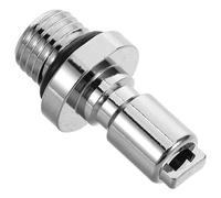 Healvian Adaptador de Botella de Buceo Conector de Desconexión Rápida 8/3-24 Adaptador de Cilindro de Fuego de Alta Presión en Acero Inoxidable Plateado Equipo de Buceo Profesional para