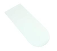 Healvian Adhesivo de Pizarra Blanca Autoadhesiva Pequeña con Forma de Media Luna, Borrable en Seco, Color Amarillo Claro, Tamaño S 39.7 X 16, Pegatina Reutilizable para Oficina, Hogar