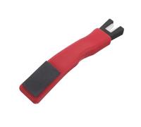 Healvian Afilador de Patines de Hielo Profesional Piedra de Afilar Doble Cara y Mango Rojo, Herramienta Portátil para Afilado Rápido de Cuchillas de Hockey, Accesorio para Patinaje