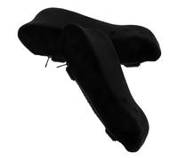 Healvian Almohadillas Ergonómicas Antideslizantes para Reposabrazos de Silla de Oficina y Gaming Cojines de Apoyo para Codos Acolchados y Ajustables en Color Negro Juego de 2 Piezas para