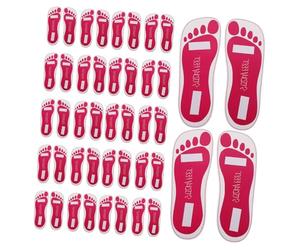 Healvian Almohadillas Para Bronceado De Suelas Adhesivas Desechables 25 Pares Tamaño Único Protectores Para Plantas Pies Piel Sensible Uso En Salón De Bronceado y Spray Corporal Rosa