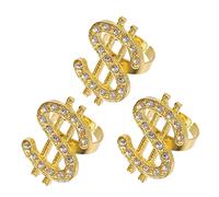 Healvian Anillo De Dedo Para Mujeres Y Adolescentes De Anillos De Diseño Creativo Para Accesorio De Moda 3 Piezas X 5