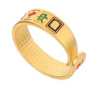 Healvian Anillo de Mahjong Trece Huérfanos Diseño Creativo Joyería para Mujer Anillo de Feng Shui Ley Uso Diario