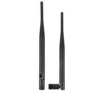 Healvian Antena WiFi de Alta Ganancia Doble Banda 2.4/5.8 GHz Plástico y Metal 2 Unidades para Mejora de Señal en PC y Router Interior