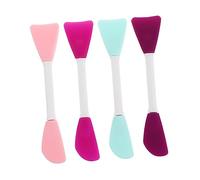 Healvian Aplicadores sin Doble Silicona Mascarillas Faciales de Aleatorio de Punta 4piezas Limpieza Profunda y Aplicación Deformación de Productos de Cuidado Color para