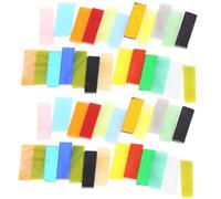 Healvian Azulejos de Mosaico de Vidrio 0,7x2,1 Cm 500 G Bolsa Fragmentos Multicolor para Manualidades DIY Decoración del Hogar y Suministros de Arte para Joyería Color Color Aleatorio