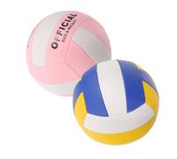 Healvian Balón de Voleibol Suave Número 5 para Interior, 2 Piezas, Material Grueso, Colores Blanco y Azul, Pelota Deportiva para Entrenamiento y Competición, Equipo Deportivo de Voleibol