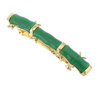 Healvian Bamboo Hair Clip Vintage Chinese Style Hairpin with Spring Clip for Cosplay Comfortable for Daily Use and Special Events