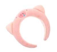 Healvian Banda de pelo de de cerdo diademas decorativas Diadema diadema para el cabello de maquillaje aros de pelo de oreja de animal diadema animal el plastico rosa