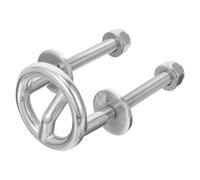 Healvian Barra de Remolque de Acero Inoxidable 62 Mm para Esquí Acuático, Herraje de Tracción para Barco y Yate, Accesorio Resistente para Deportes Náuticos, Montaje Estable y Seguro