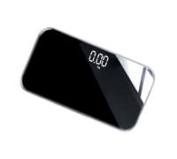 Healvian Báscula Digital Recargable Portátil con Espejo Mini Báscula Electrónica para Peso Corporal y Ligera para Viaje y Hogar