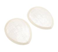 Healvian Base para Tocado de Sombrero de Lino Malla Transpirable, Forma de Lágrima, Tamaño 10,4 X 13,7 Cm, Color Beige, 2 Piezas para Bodas, Iglesias y Fiestas de Té