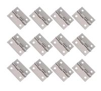 Healvian Bisagras de Acero Inoxidable Bisagras de Solapa Trasera 1,5 Pulgadas Herrajes Resistentes 32 Piezas para Puertas y Ventanas para Muebles, Cajas y Armarios para Hogar y Oficina