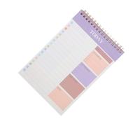Healvian Bloc de Notas A5 Lista de Tareas Diaria sin Fecha, Planificador Personal para Escuela y Oficina, 3 Unidades en Color Púrpura, Cuaderno de Seguimiento y Gestión de