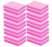 Healvian Bloques Pulidores De Uñas De Doble Cara 50 Unidades Mini Tamaño Versátil Para Suministros De Uñas Profesionales y Uso Doméstico Manicura y Pedicura Color Rosa Fucsia