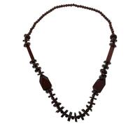 Healvian Boho Ethnic Necklace Geometric Coconut Shell Beads Choker Retro Style Hypoallergenic Holzperlenkette für Damen und Herren Sommer Strandurlaub
