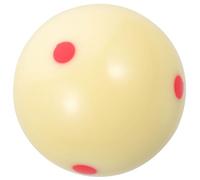 Healvian Bola de Billar Blanca de Resina 6 Puntos para Entrenamiento Bola de Billar Grande de Repuesto Profesional y Práctica de Pool