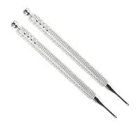 Healvian Bolígrafo De Acupresión Para Puntos Auriculares De Acero Inoxidable 2 Unidades Cabezal Pequeño Para Diagnóstico y Masaje Auricular Herramienta De Reflexología Profesional Autocuidado