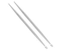 Healvian Bolígrafos para Oreja 2 Piezas, Inoxidable Duradero, Sonda Puntual de Doble Cabeza, Herramienta para Terapia Auricular y Diagnóstico en Casa y Clínica