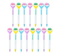 Healvian Bolígrafos Retráctiles Antiestrés 15piezas con Punta Media 0,7mm y Rodillo Masajeador para Decoracion Colegio y Uso Escolar con Tinta Negra y Agarre Cómodo