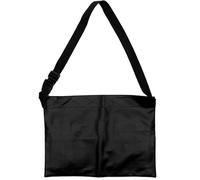 Healvian Bolsa de Maquillaje Tipo Riñonera Negra 32 Compartimentos para Brochas, Material PU Resistente, Bolsa de Cinturón Práctica para Maquillaje Profesional y Uso en Cine y Fotografía