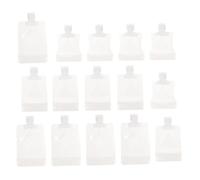 Healvian Bolsas Portátiles De Loción 15 Unidades Tamaño Variado 30ml/50ml/100ml Boquilla De Succión Autosoportantes Para Viaje Cuidado Personal Almacenamiento Líquido