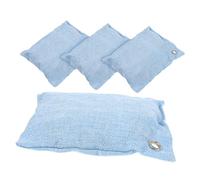 Healvian Bolsas Purificadoras De Aire Bambú Activado 4 Piezas Eliminadoras De Olores y Humedad Bolsa Desodorizante Natural Para Hogar, Coche y Armario Portátil Ecológica y Reutilizable