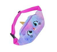 Healvian Bolso de Cintura de Peluche para Diseño de Unicornio Mochila de Hombro Bolsa de Almacenamiento Ligera y para