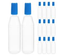 Healvian Botellas Goteras de Plástico Pe de 5 Ml Transparentes con Tapa Azul, Exprimibles y Herméticas para Líquidos, Gotas Oculares y Aceites, Paquete de 150 Unidades para Laboratorio